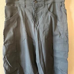 Prana womens grey cargo pants size 10